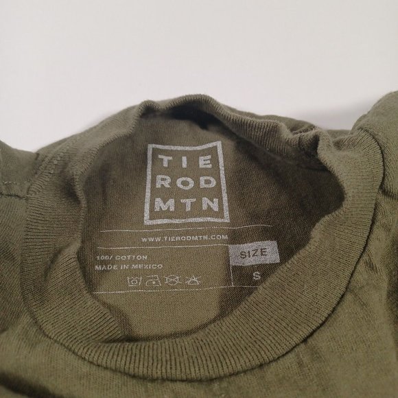 Tie Rod Mtn Men's Size Small Long Sleeve Shirt Green White Embroidery Outdoors - Picture 5 of 7